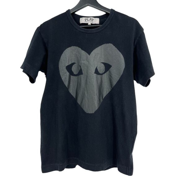 Comme des Garcons PLAY Other - Comme Des Garcons Play tee Large mens iconic heart shape t-shirt black AZ-T190